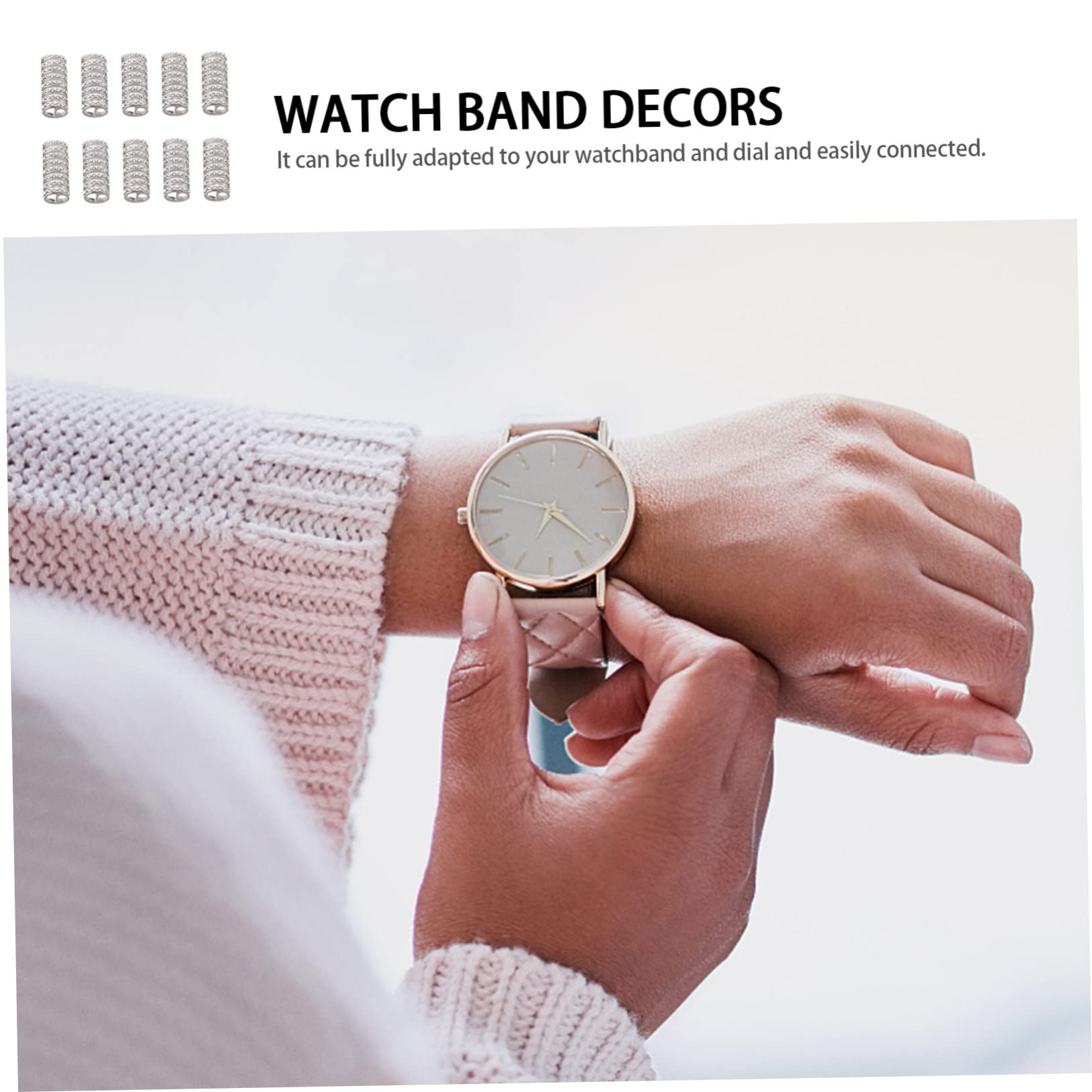 Didiseaon 50pièces Adaptateur De Bracelet Remplaçable Pour Montres Décoratives Connecteurs Pratiques Pour Bracelets De Montre