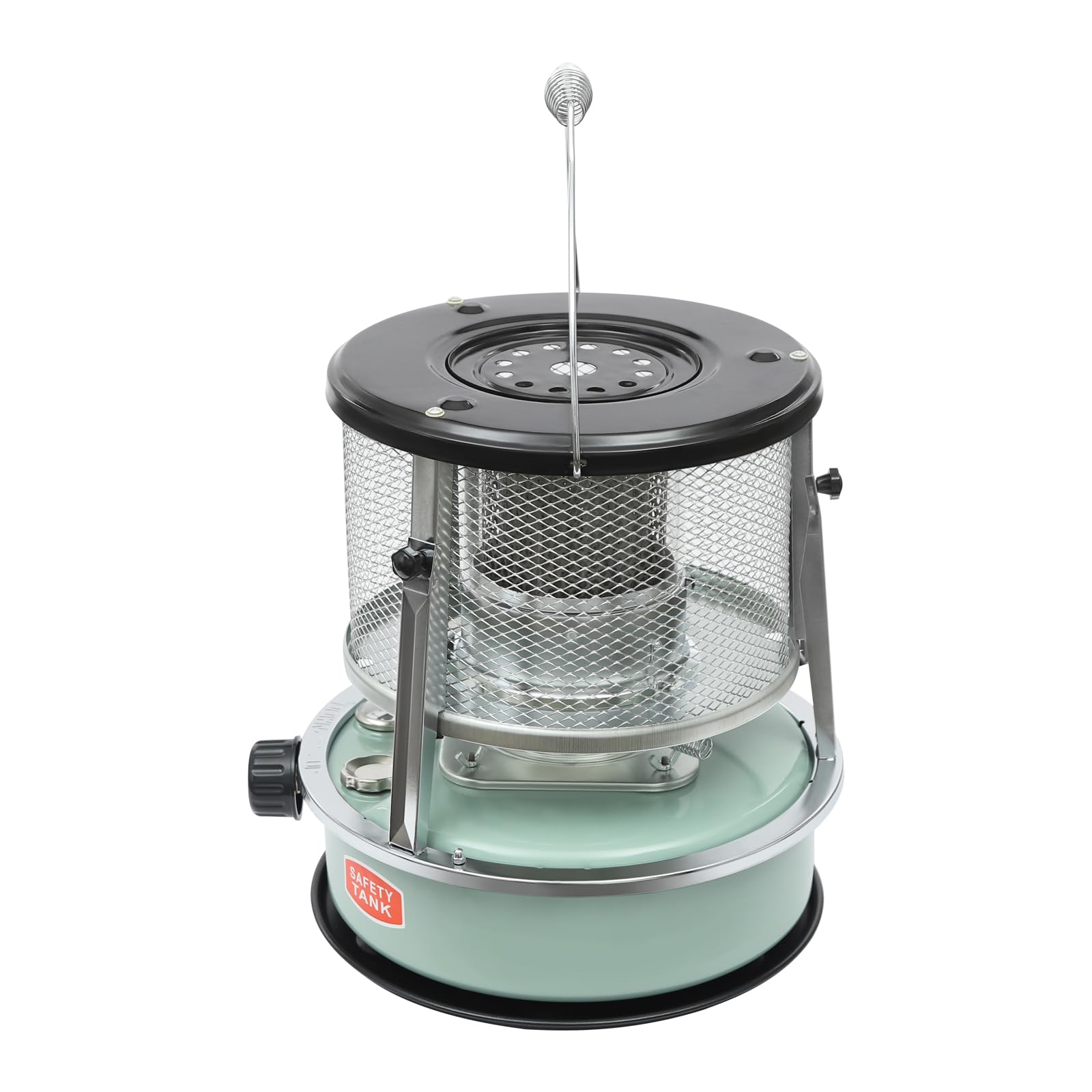 Grzejnik naftowy 2600 W, grzejnik naftowy z uchwytem do noszenia, zbiornik 4,6 l ze wskaźnikiem poziomu napełnienia, czas pracy 17 h, piec naftowy z regulacją wysokości, do użytku wewnątrz i na
