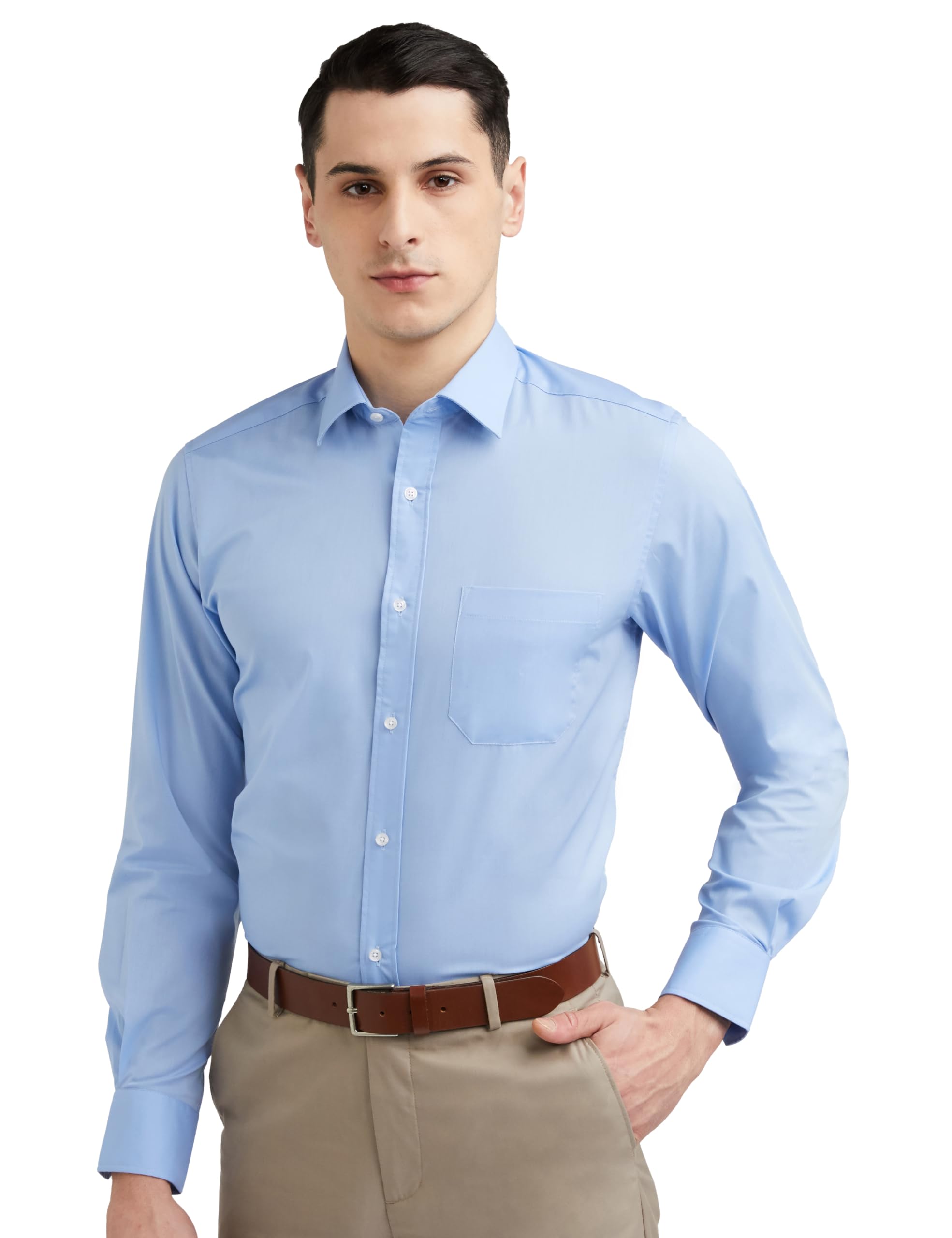 peter england Men's Solid Regular Fit Shirt-picture-28
