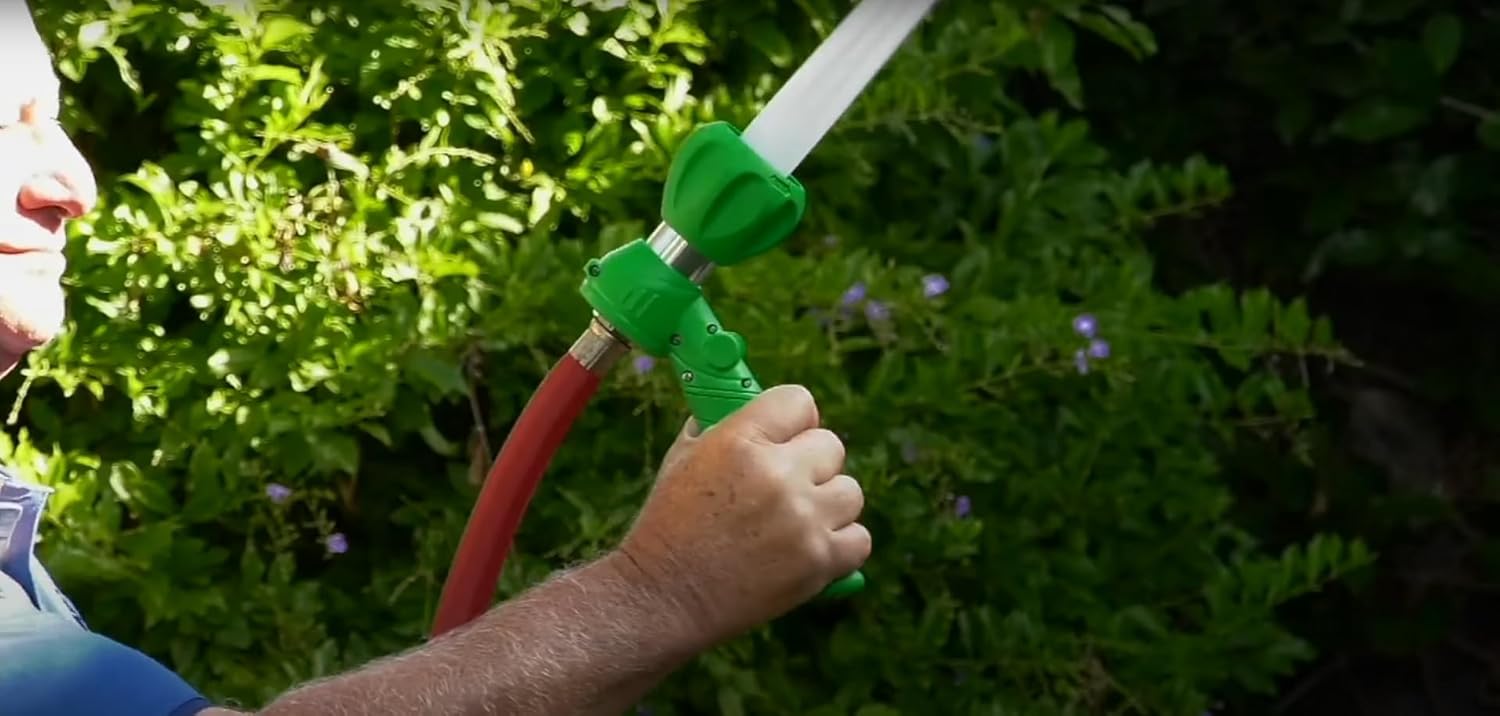 Ultimate Innovations Fireman's 5-Patter Flip Handle Hose Nozzle (Green)