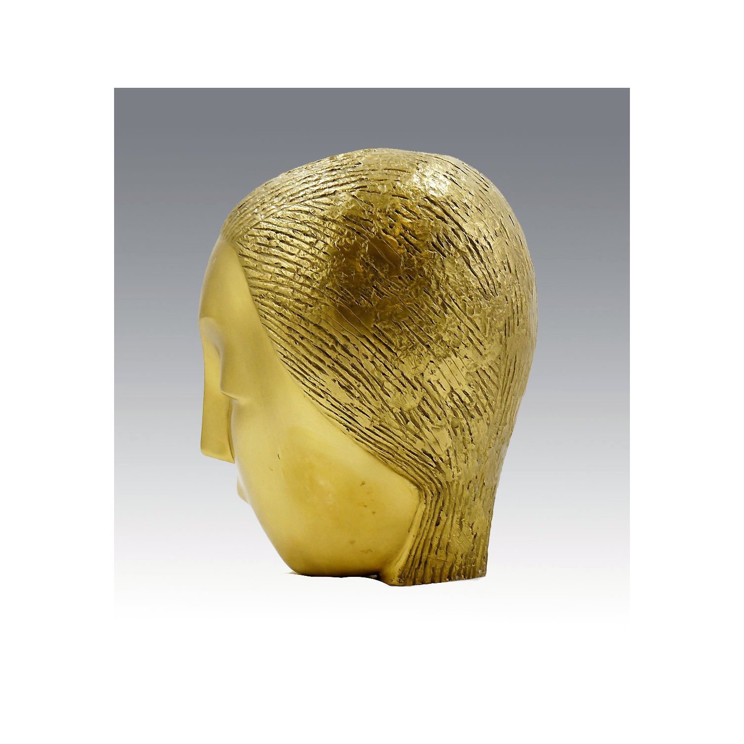 Ekershop moderne-motif : muse muse (endormi-constantin brâncusi signée) - sculpture en bronze - Bronze - or