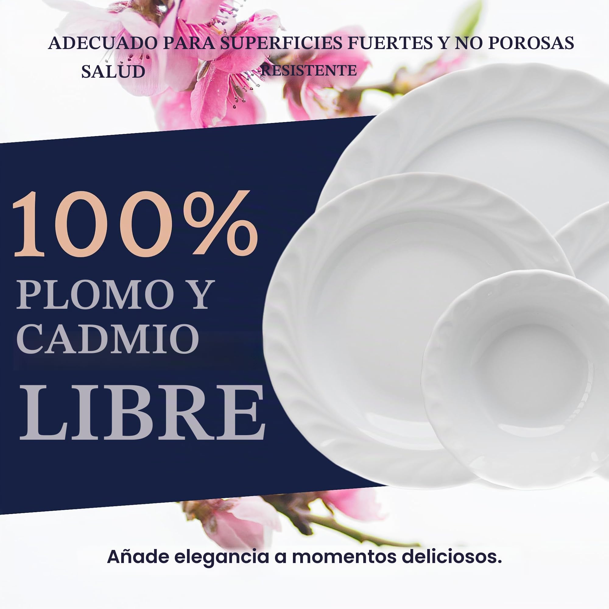 Vajilla de Porcelana Blanca 24 Piezas - Güral Porselen Damla - Completa y Elegante