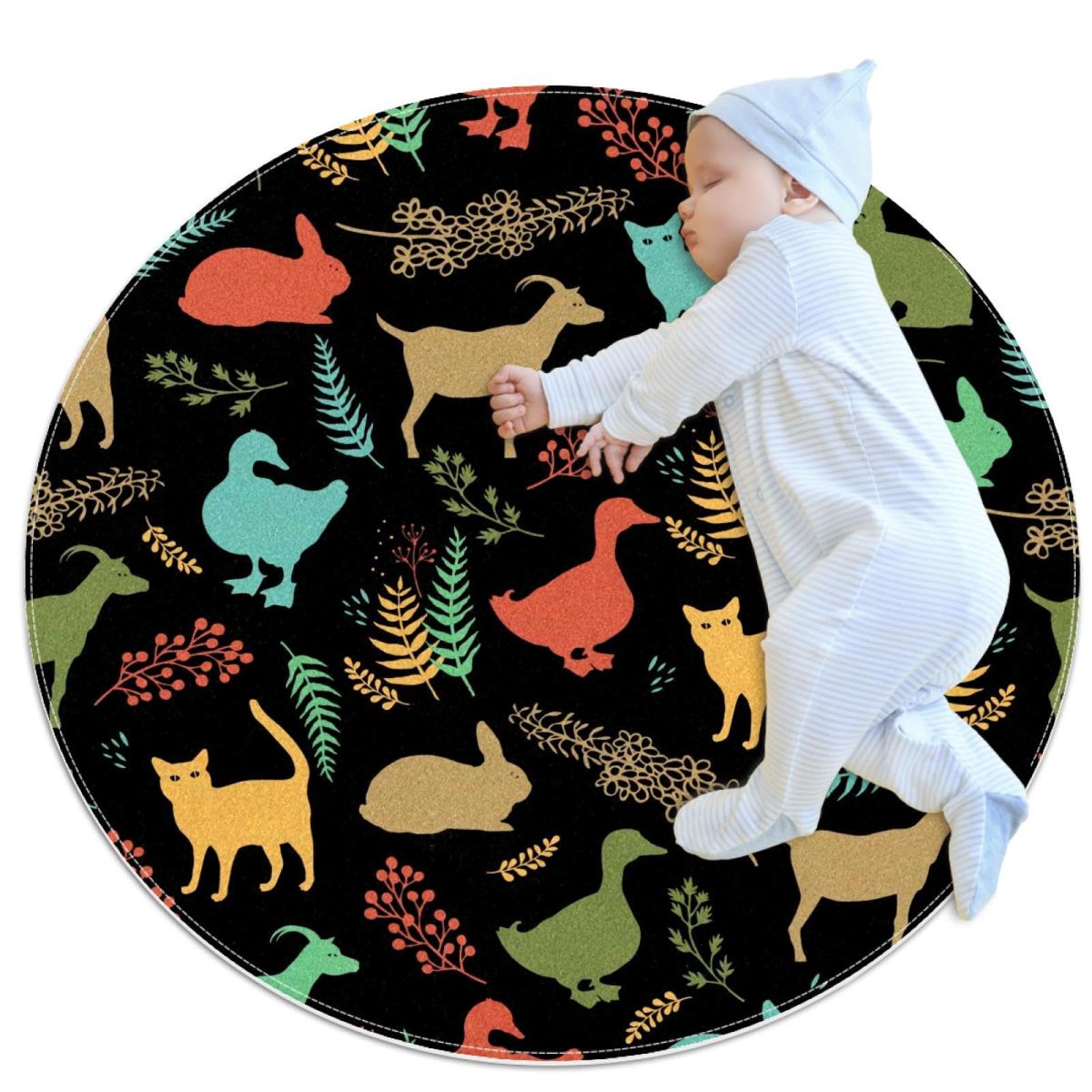 Tapis chat doux animaux de la ferme | Apportez de la tendresse et du bonheur chez vous