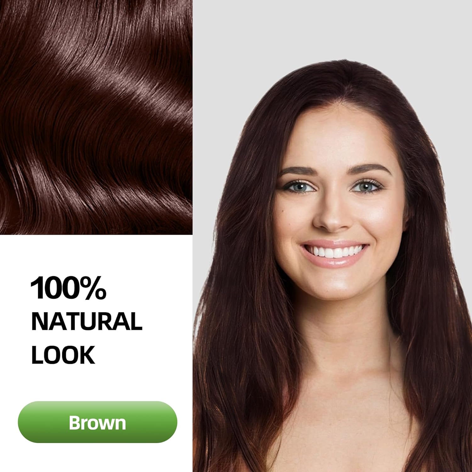 SHIHUANUO Hair Dye Shampoo 3 in 1 for Gray Hair Coverage, Herbal Ingredients Natural Shampoo Hair Dye for Women & Men/PDD-Free 520m（Brown）