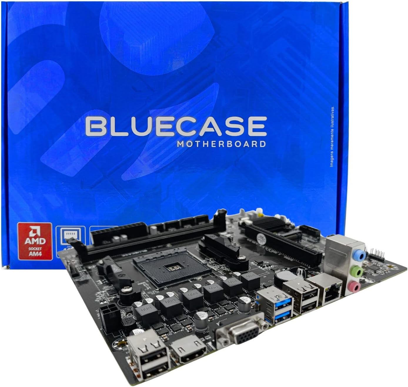 Placa Mãe A320 DDR4 Testada por 7 dias para gamers e multitarefas