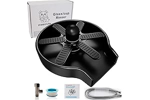 Glass Rinser Sink Caddies Cleaner Washer - Kitchen Cup Washer with Black Finish
