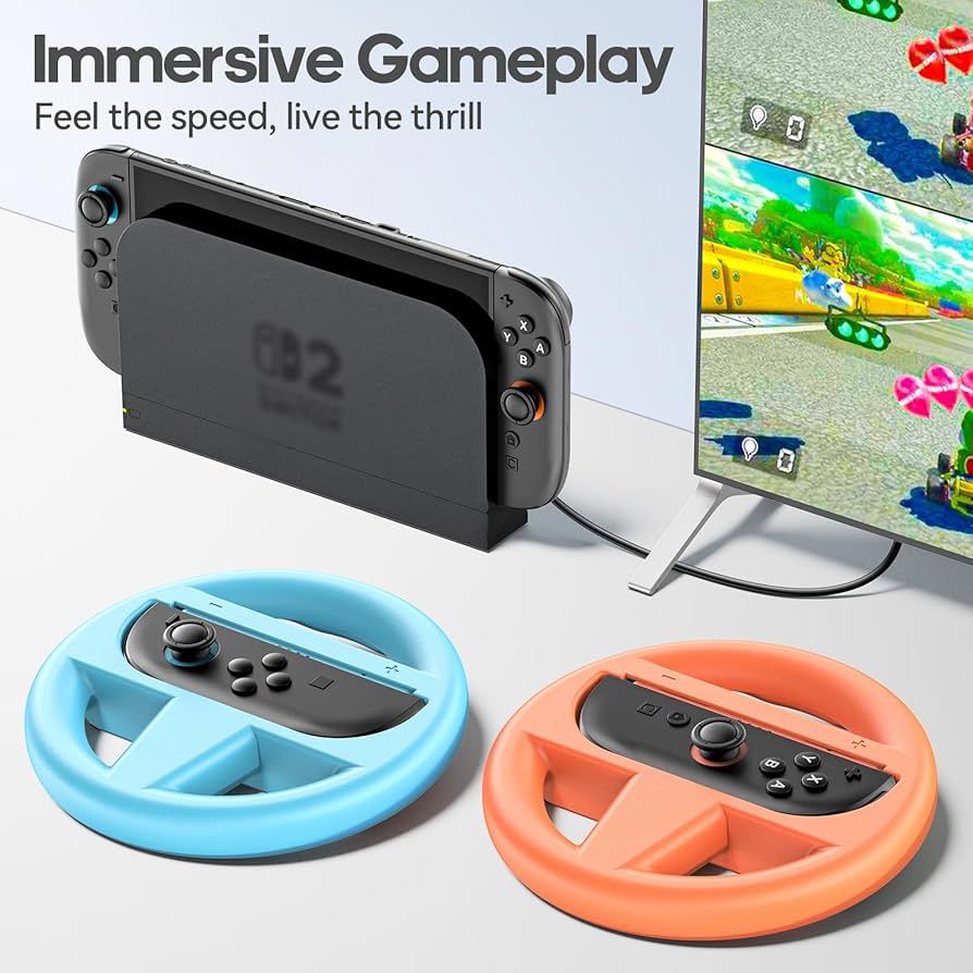 Amazon.com: Steering Wheel for Nintendo Switch 2 Joy Con