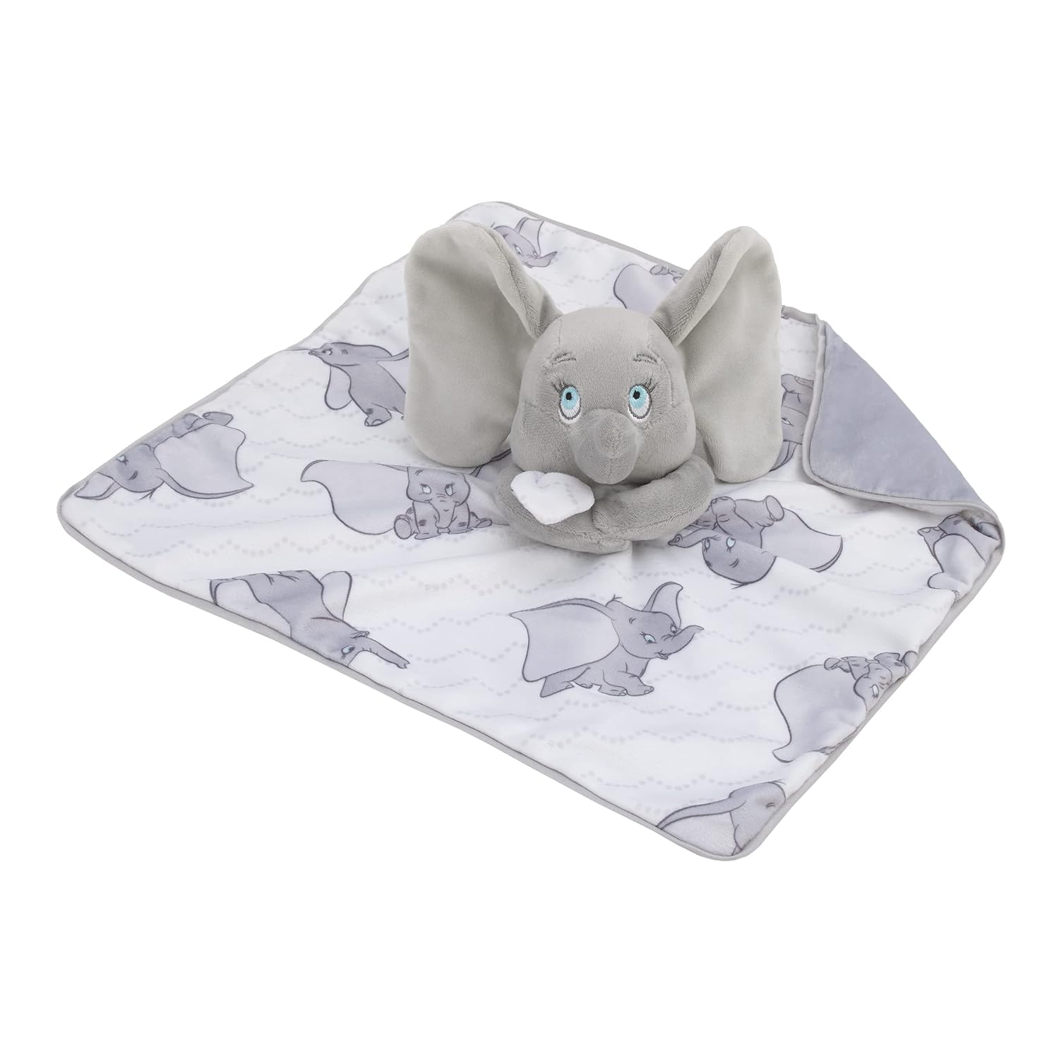 Disney Dumbo White and Grey Lovey Security Blanket