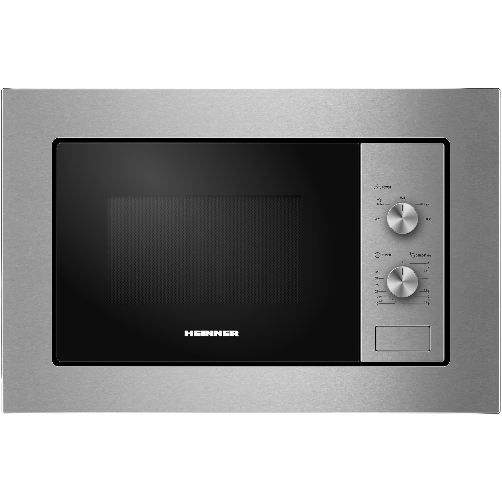 HMW-MDBI20MIX 20L Einbau-Mikrowellenofen mit Digitalsteuerung und 1000 W Schwarzes Glas - 5 Jahre Garantie (Schwarz, 20 L)