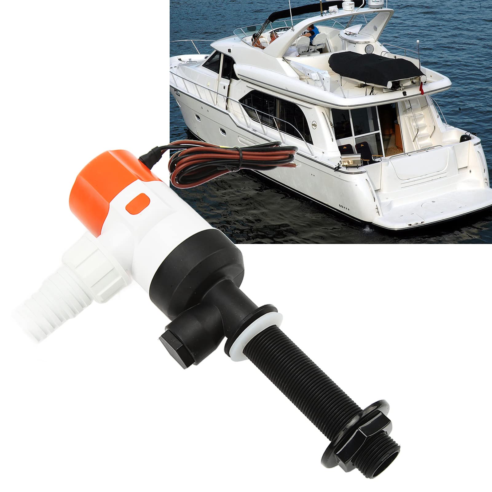 Pompe d'aération de vivier DC 12 V SFBP1 G1100 13 C 1100 GPH Aérateur submersible pour bateau de pêche en eau douce et salée