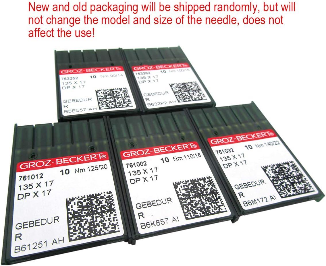 GROZ-BECKERT Needle in CKPSMS Clear Plastic Box - 50 Groz-Beckert DPX17 SY3355 Gebedur Titanium for Industrial Walking Foot Machine Needles - Image 2