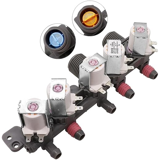 AJU73213301 AJU75152601 Washer Water Inlet Valve (OEM part) with 10-year Warranty 2023 UPGRADED GENUNINE water valve replaces for Kenmore LG washers wt7200cw, wt5001c*, 79631522211, wt4801cw,wt1201cw