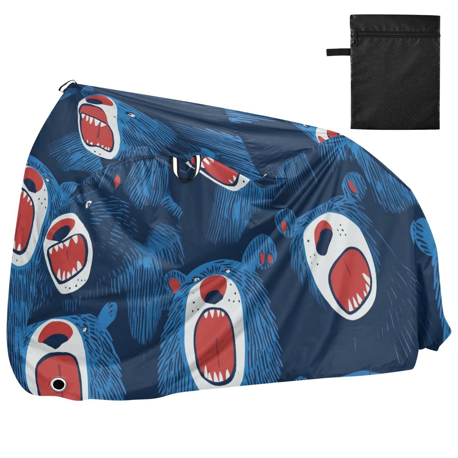 Housse de vélo imperméable avec trous de verrouillage pour intérieur et extérieur - Convient à la plupart des cobertor para bicicletas para lluvia y sol