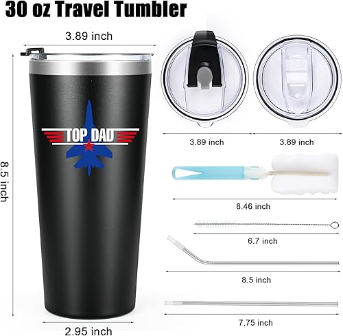 Miniatura 6 de LiqCool Vaso de 30 onzas para papá, regalos divertidos para papá de parte de la hija, regalos divertidos para papá para Navidad, cumpleaños, día del