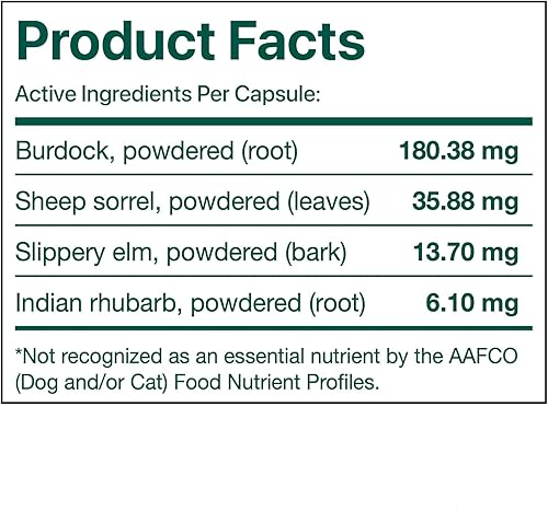 Miniatura 7 de essiac Internacional Suplemento Herbal para mascotas 60Cápsulas