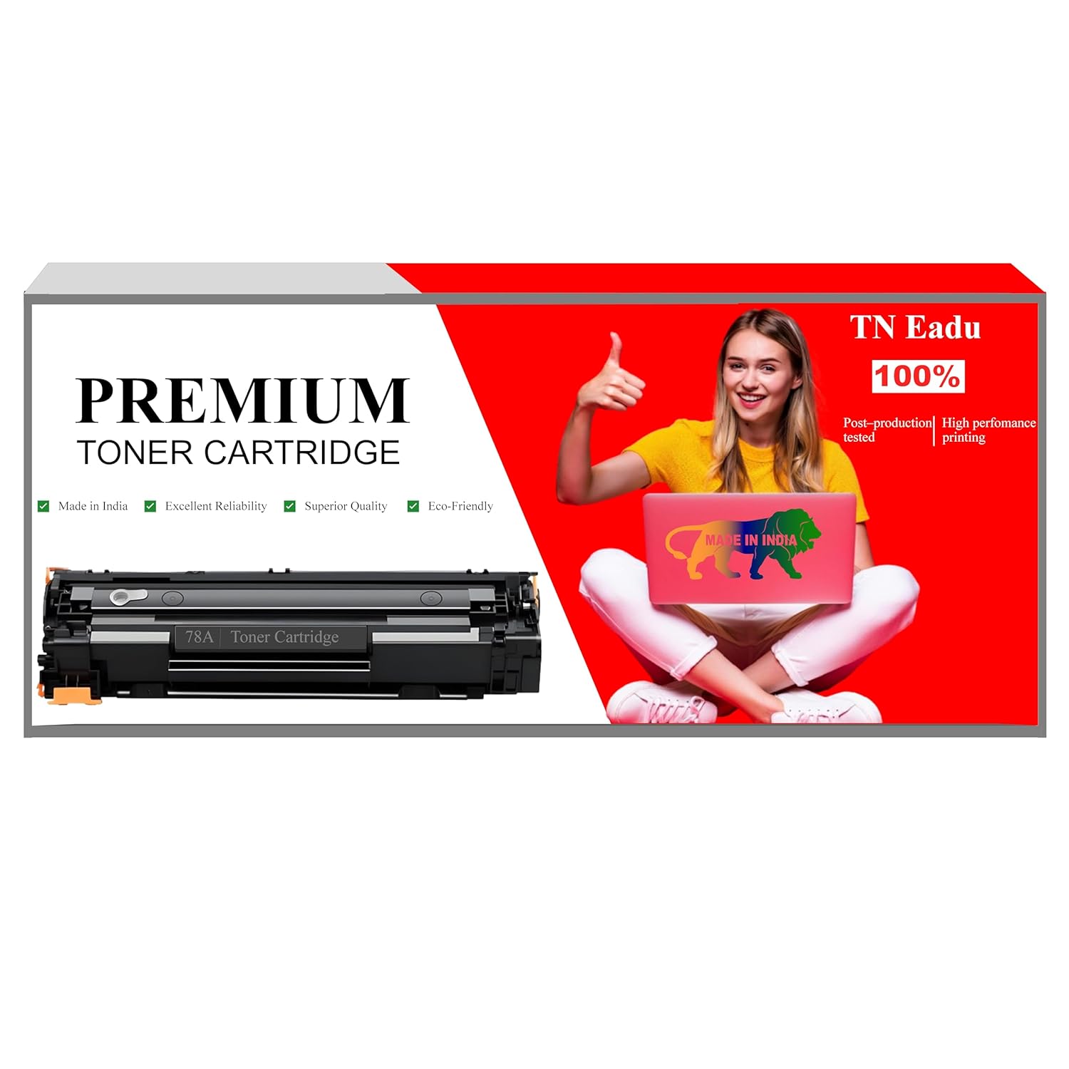 78A Toner Cartridge Black CE278A Compatible for HP All-in-One Printers Laserjet Pro M1536dnf , P1566, P1606dn Printer