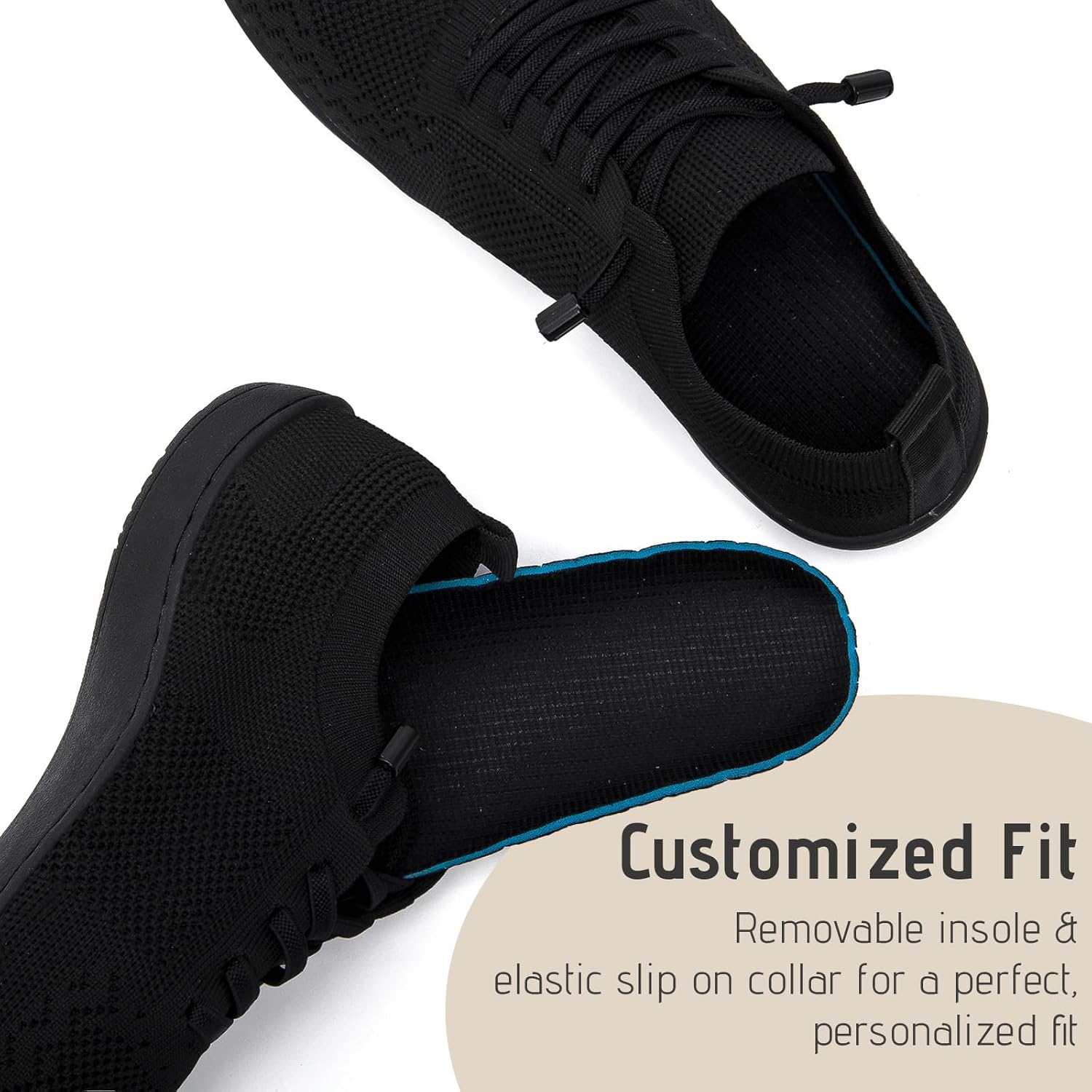 Barefoot Shoes Women Wide Slip-On Barefoot Running Tennis Walking Sneakers Minimalist Breathable Shoes Zero Drop Sole for Workout Gym Travel - Image 6