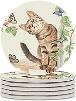 Vista 7 de París - Juego de 4 posavasos para bebidas, 4 pulgadas, románticos, estilo francés, torre Eiffel, absorbentes, de cerámica de diatomita, para mesa