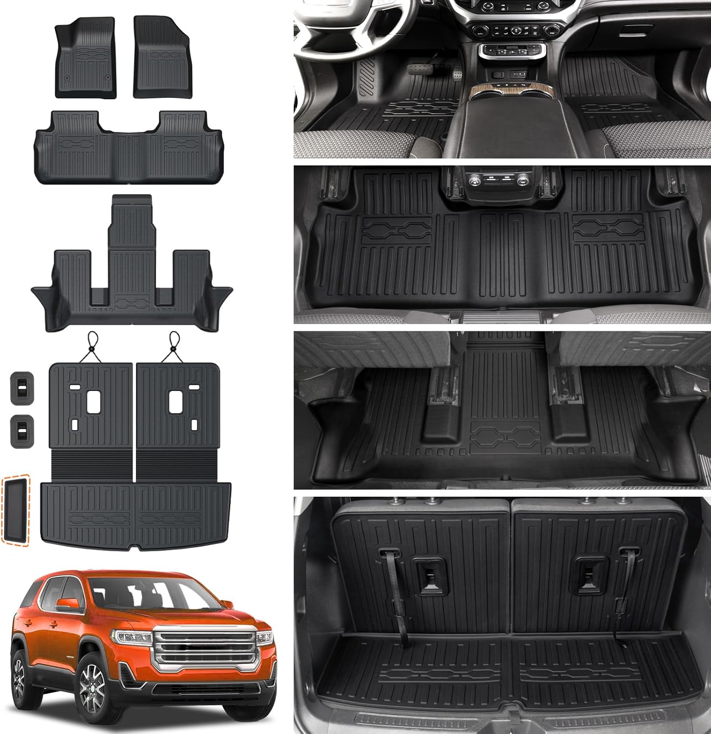 GALVAGNITE Floor Mats for 20172023 GMC Acadia (6seat