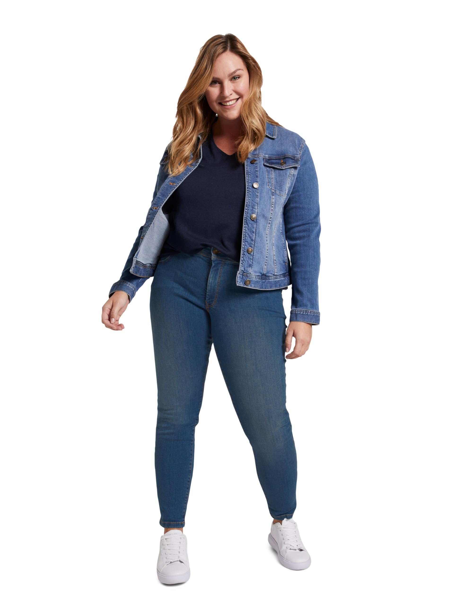 Tom Tailor Damen Plussize Skinny Jeans mit Stretch