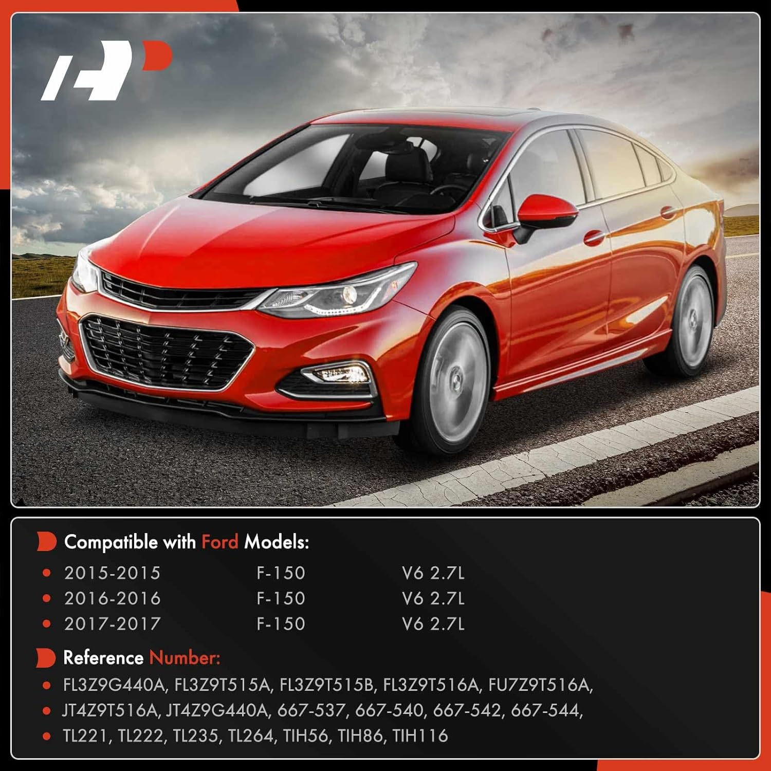 A-Premium Turbocharger Oil Supply & Return Line Compatible with Ford F-150 F150 2015 2016 2017, 2.7L, Turbocharged, Supply & Return Driver & Passenger Side