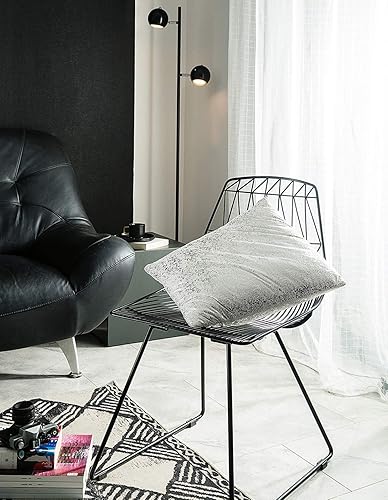 Miniatura 8 de Juego de 2 fundas de almohada decorativas de lino y algodón, color liso, 18x18