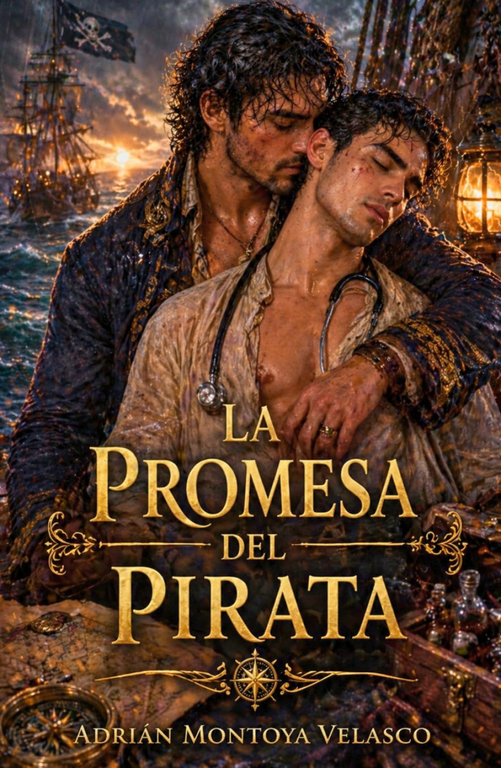 La promesa del pirata: Un romance gay de piratas donde el hielo del deber naufraga ante la tierra de una pasión indomable (Corazones bajo bandera negra)