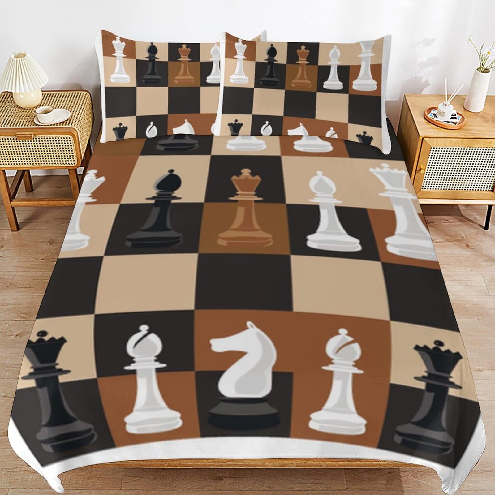 Parure de lit en microfibre 200x220 cm avec housse de couette pour lit d'enfant et ado