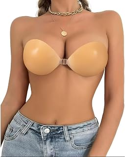 SERMICLE Women Adhesive Bra Reusable Strapless Self Silicone Push-Up Invisible Sticky Bras for Backless & Off Shoulder Dress. Price In India