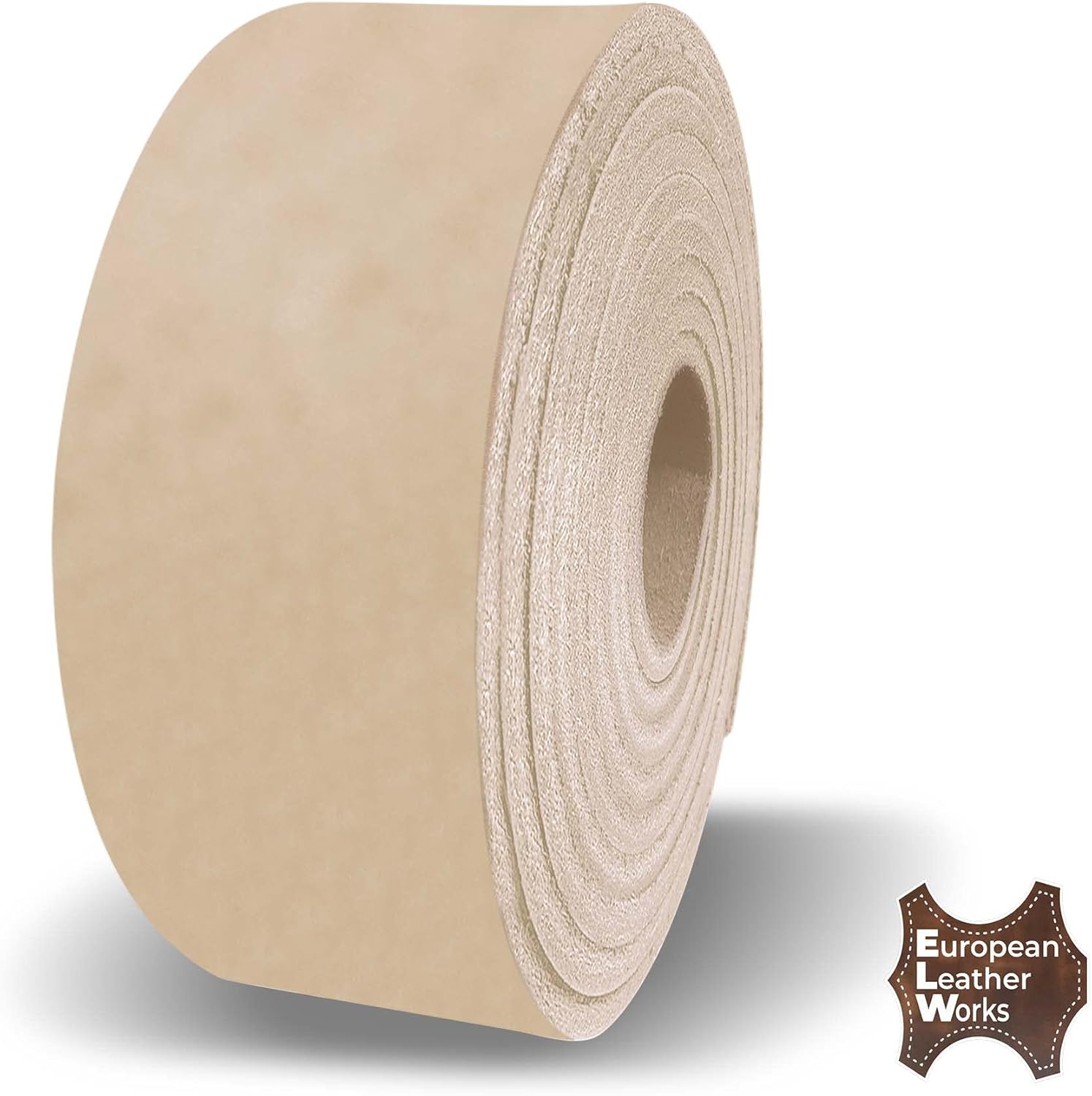 ELW Leather Blank Belt | 5-6 Oz. (2-2.4mm) Thickness | Size: 2-3/4"x60" (6.9x152cm) | Cowhide Vegetable Tanned | Full Grain Strip, Strap | Ideal for DIY Belts for Tooling, Crafting, Stamping, Dyeing