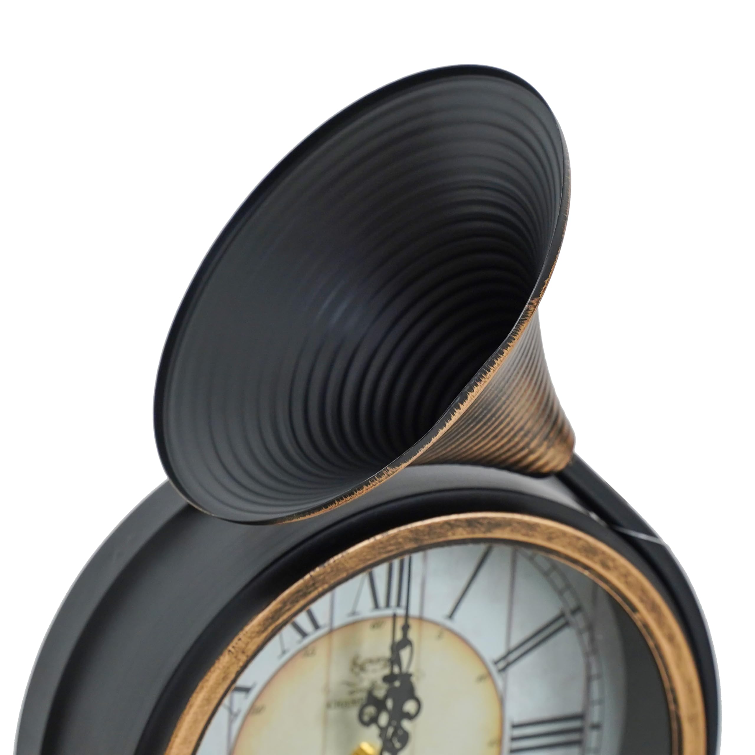 Relojes Stilé de pared, estante y apoyo, diseño único con engranajes a la vista, estilo industrial y Steampunk para decorar con personalidad cualquier ambiente (22,5 x 23,5 x 39 cm de altura)