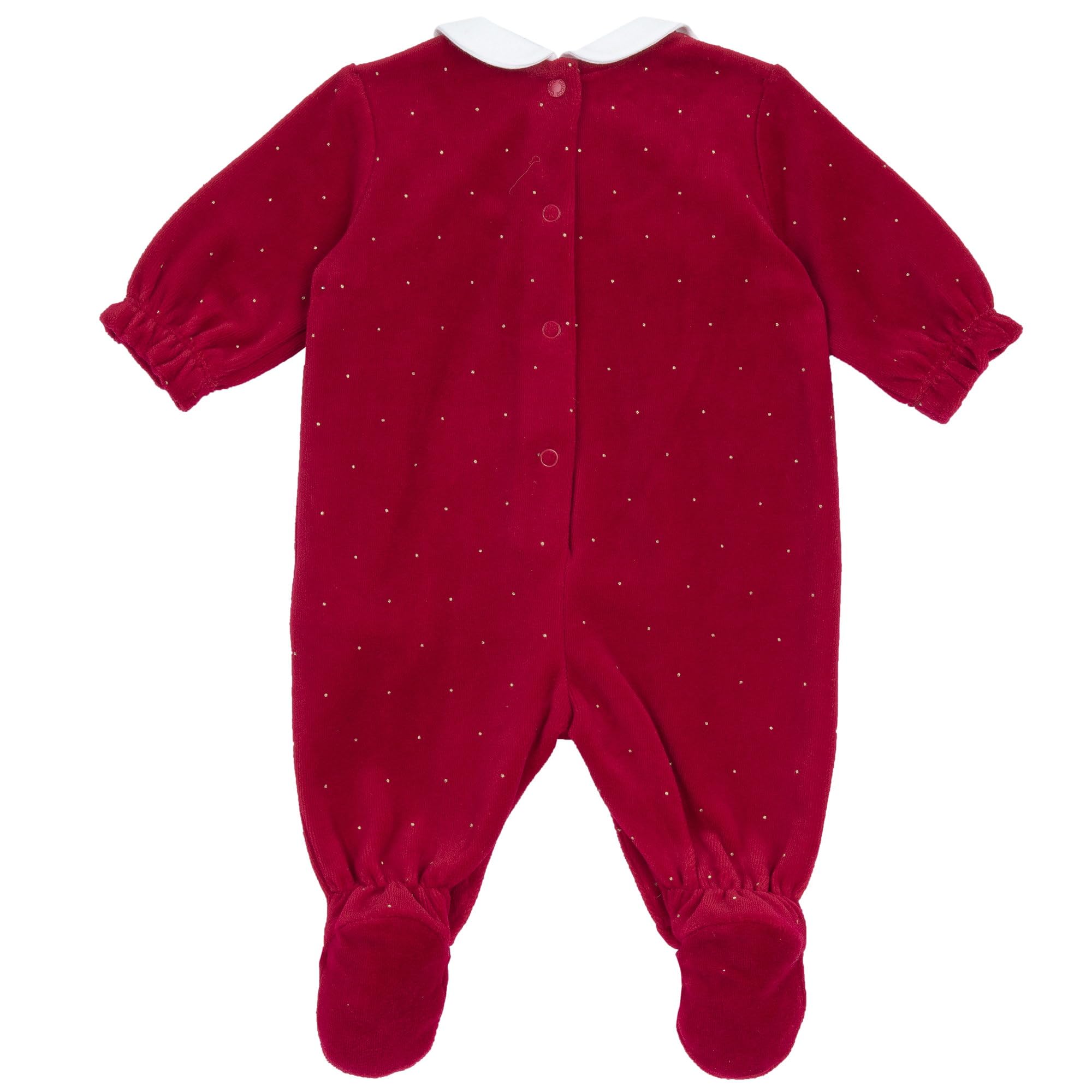Chicco, Tutina Neonata in Calda e Morbida Ciniglia, con Comoda Apertura Entrogamba, Ideale per l'Inverno, Abbigliamento Bambina 0-24 Mesi, Designed in Italy