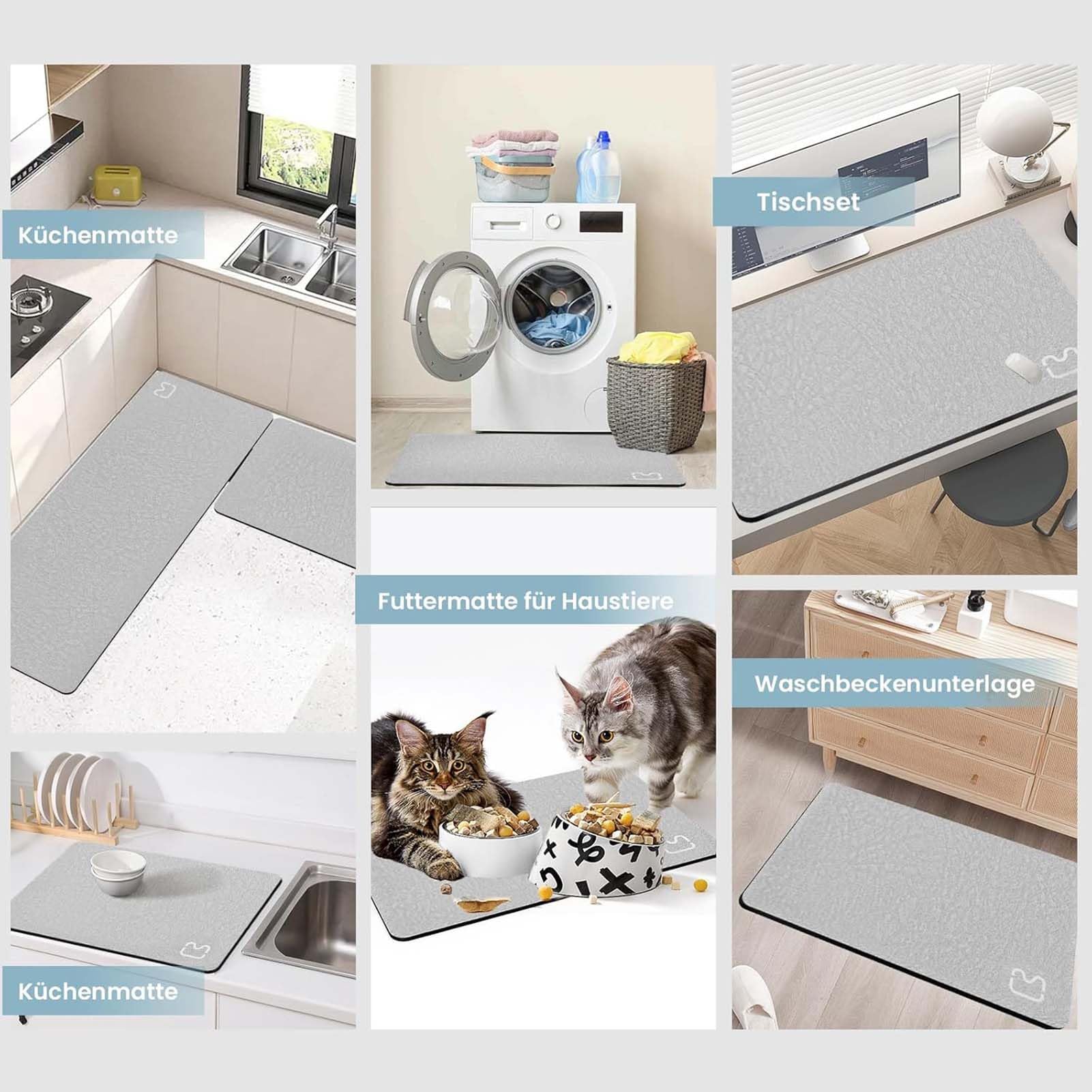 Tappetino da bagno antiscivolo super assorbente diatomite tappeto bagno in microfibra vasca doccia morbida asciugatura rapida
