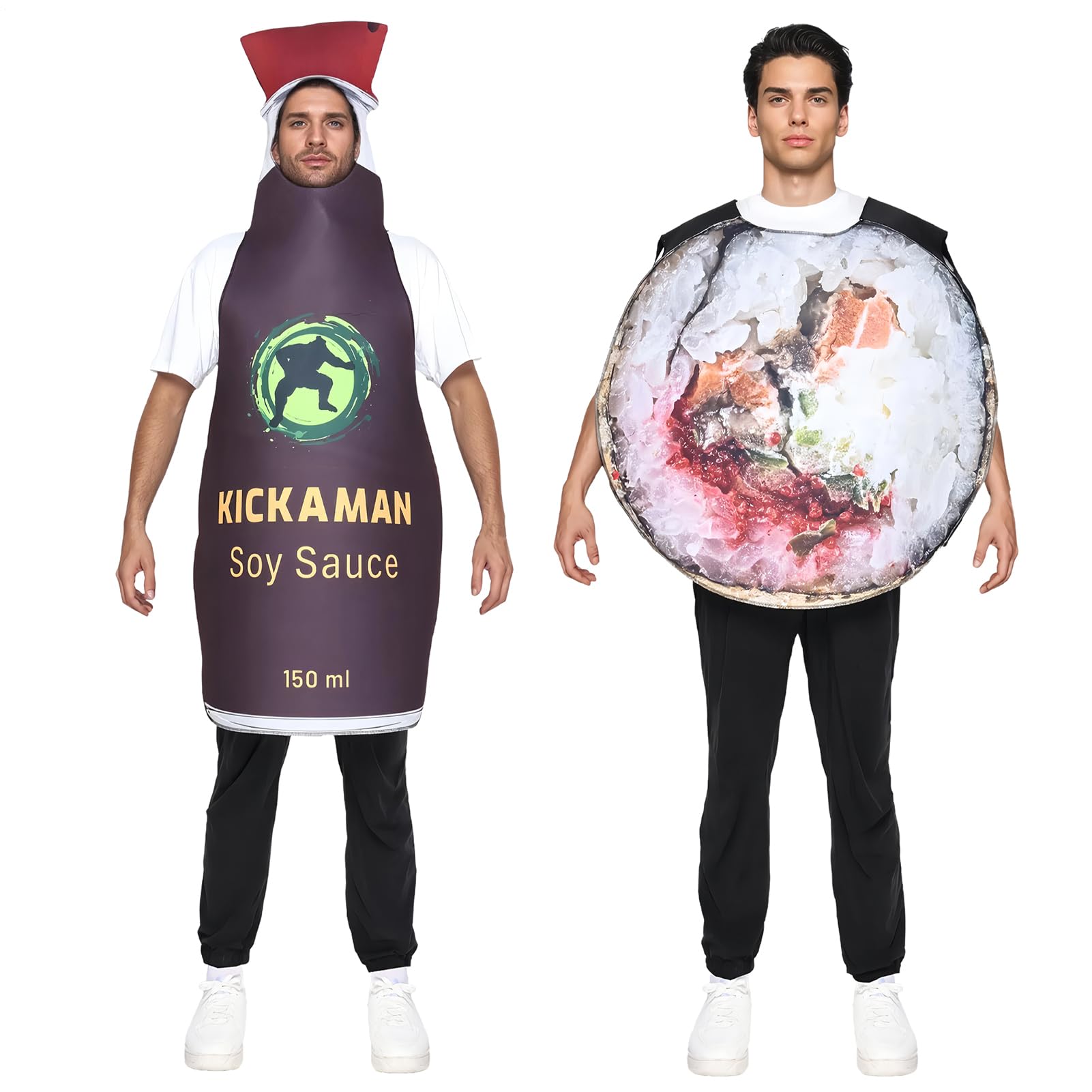 Genérico Disfraces De Cosplay De Comida, Traje Sushi Para Fiestas Y Cosplay, Conjuntos De Fiesta Para Pareja En Festivales Carnaval Navidad Halloween