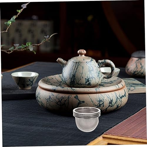 Miniatura 7 de Colador de malla 4 unids Tetera Colador Filtros de café Colador de té Premium Acero inoxidable Taza Taza Tetera de acero inoxidable