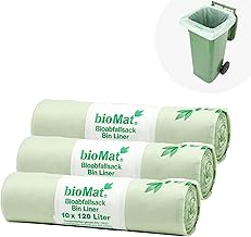 bioMat 120 Litre Compostable Waste Bags (Pack of 30)