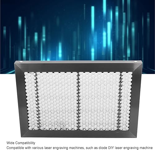 Miniatura 4 de Cama láser de panal de abeja, tablero de mesa de trabajo de panal de corte láser de 11.811 x 7.874 x 0.866 in, plataforma de panel de corte de panal