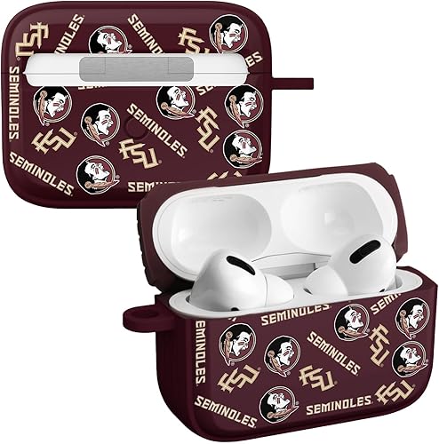 Miniatura 14 de Affinity Bands Florida State Seminoles Champion Series HDX - Funda compatible con Apple AirPods Pro Champion Series,Camo,Clásico,bermellón