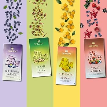 XOKATOZ Exotic Premium Chocolate - 1 Mixed Berries and 1 Alphonso