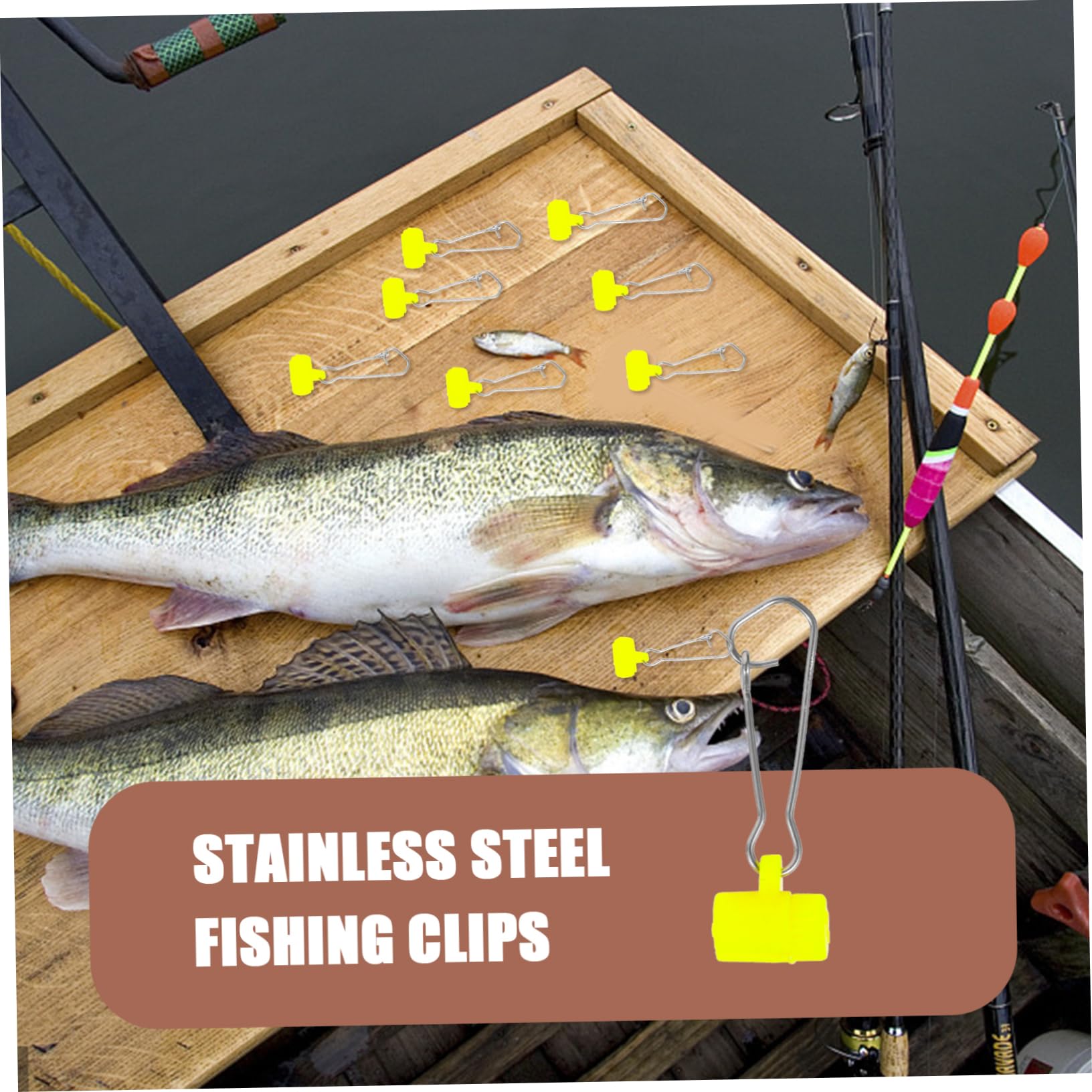 Supvox Angelzubehör Ausrüstung Für Das Meeresangeln Schlüssel Karabinerhaken Quick Release Fishing Accessories Angelschnappschüsse Tragbare Angelschnäpper Plastik