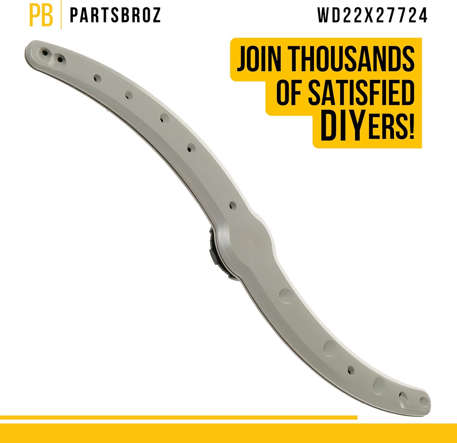 PartsBroz WD22X27724 WD22X33499 Dishwasher Lower Spray Arm - Compatible With General Electric Hotpoint - Replaces AP7219298 WD22X26621 WD22X10091 GDF550PSR3SS GDT530PGP5WW GDT530PSP4SS GDT550PYR3FS