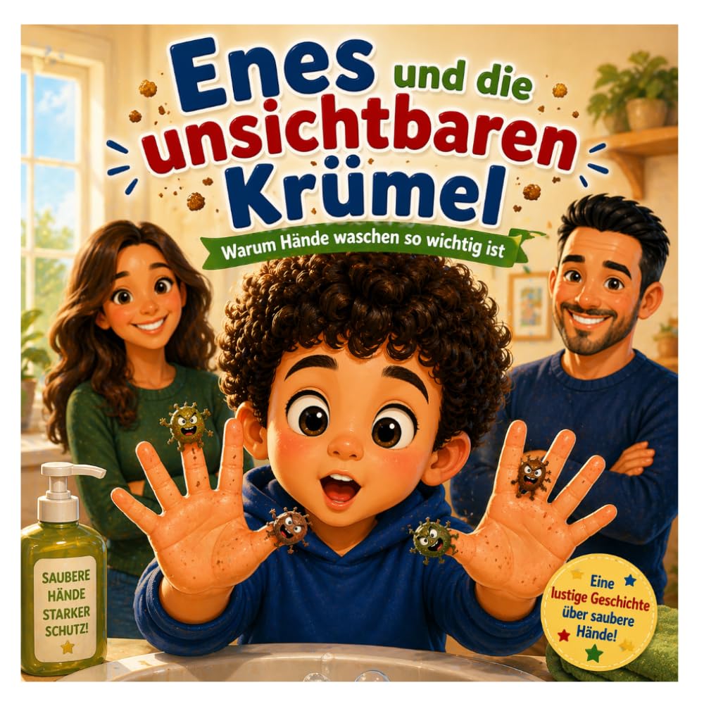 Enes und die unsichtbaren Krümel: Warum Händewaschen wichtig ist - für Kinder erklärt (Enes versteht die Welt)