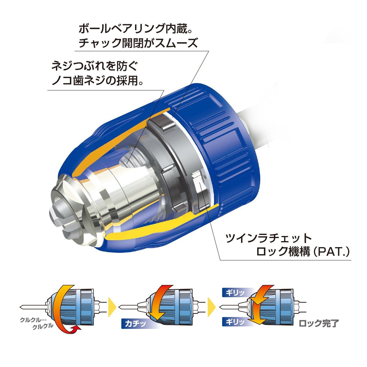 Amazon | ベッセル(VESSEL) ドリルチャック SDSプラス キイレスタイプ