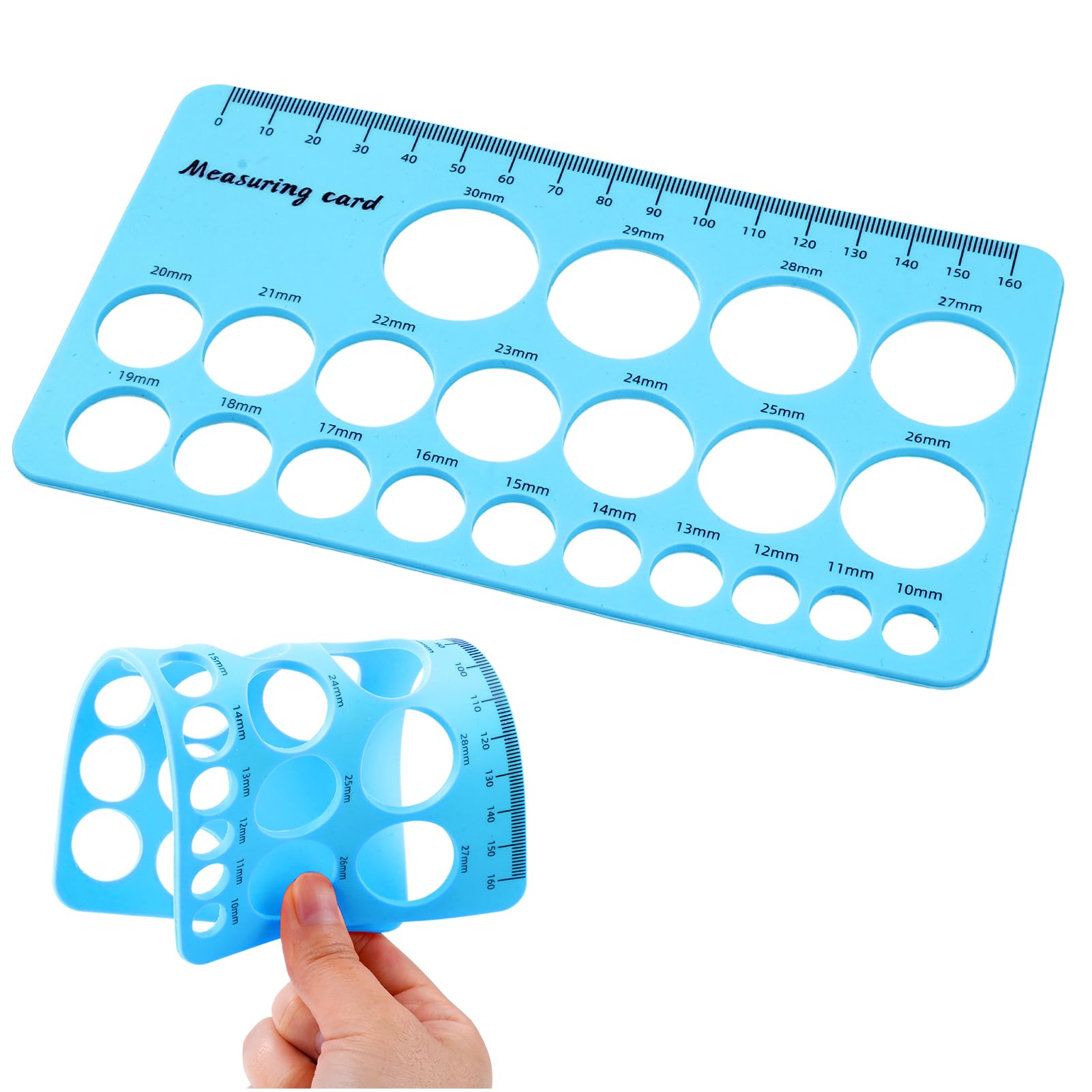 Kit de nariz de ojos de seguridad, herramienta auxiliar para ganchillo amigurumi con 752 piezas de ojos de seguridad, narices y alicates, cinta métrica, tamaño compatible con 5-31 mm (azul)