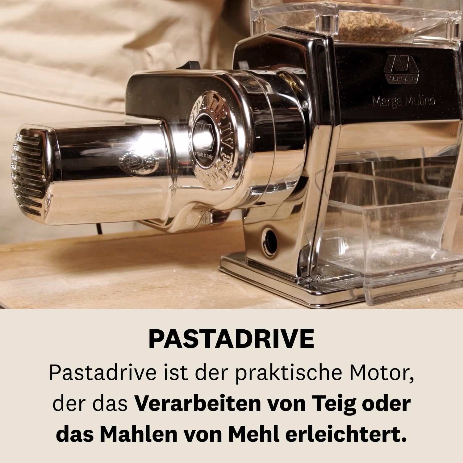 MARCATO Pastadrive-Motor, Silber/Schwarz, PD-220V
