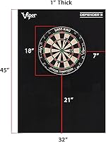 Vista 3 de Viper Defender III Protector de pared envolvente de diana de longitud extendida, se adapta a dianas de cerdas de 17.75 y 18 pulgadas, ajuste por