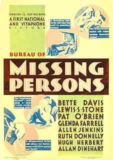 Bureau of Missing Persons Midget Window Card 1933. Movie Poster Masterprint (11 x 17)