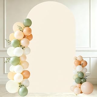 7.2ft Wedding Arch Backdrop Covers, Beige