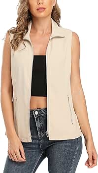 Amazon.com: MISS MOLY Women's Lightweight Vest Casual Zip Up