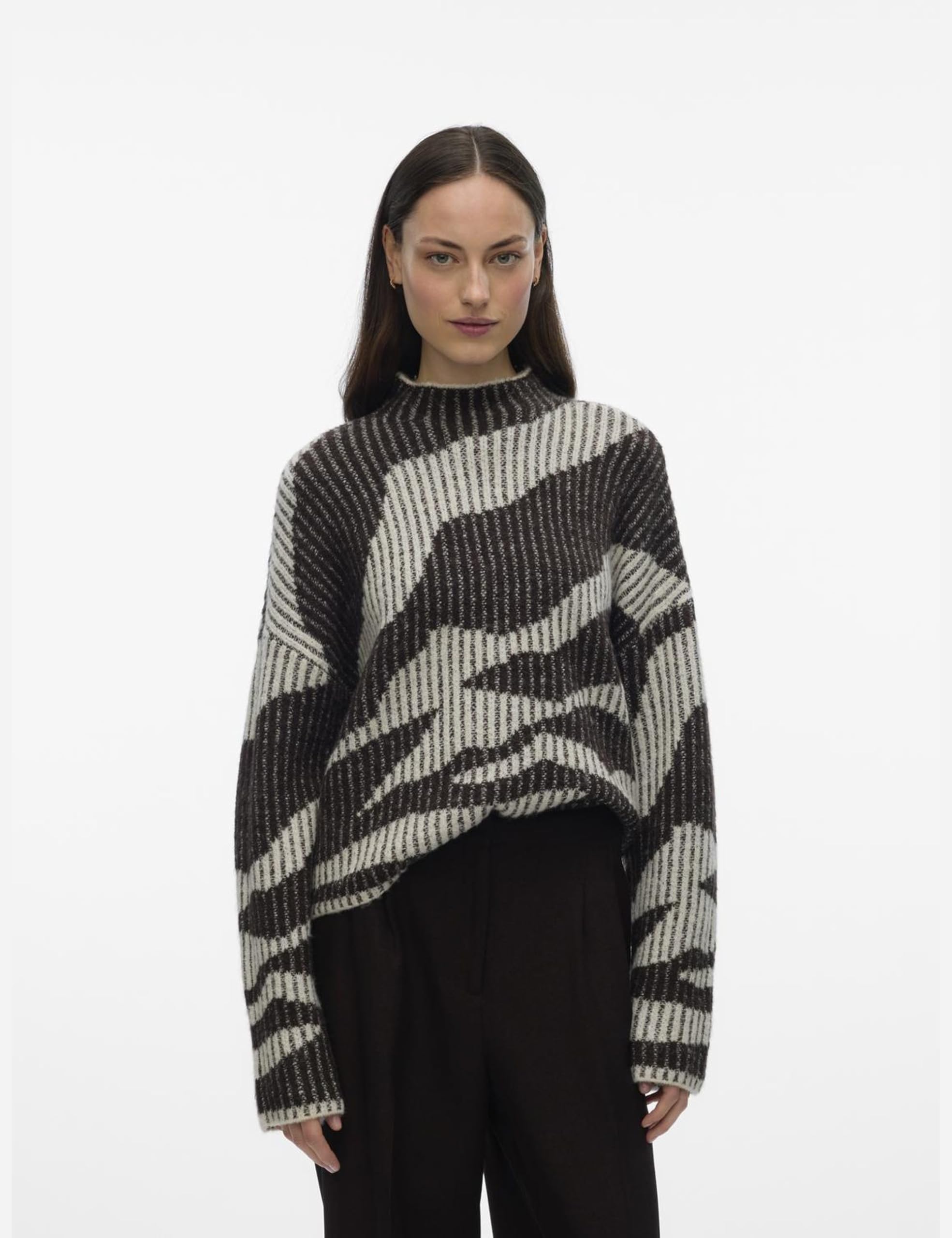 VERO MODA Vmscorpio LS Highneck Pullover BF Vmscorpio LS Highneck Jersey BF Mujer (Pack de 1)